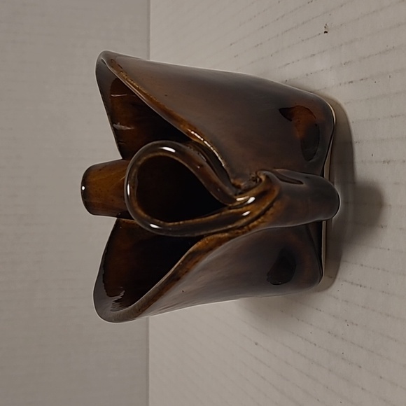 Signed Hilborn Canadian Studio Pottery Brown Pinch Bowl - Picture 6 of 16